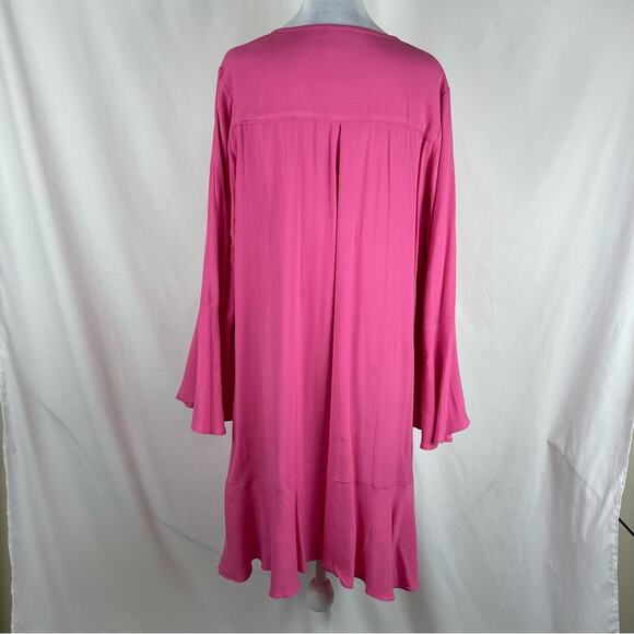 Anthropologie HD in Paris Pink Whimsical Feminine Fairy Dress NWOT Size 14 - Picture 6 of 13